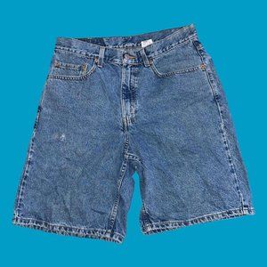 Vintage Levis 550 Shorts Mens 33 Relaxed Fit Cotton Denim Medium Wash Casual
